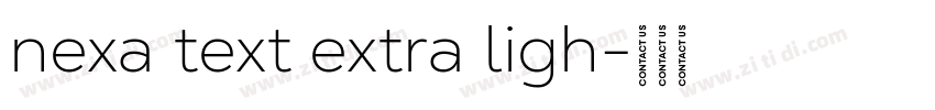 nexa text extra ligh字体转换